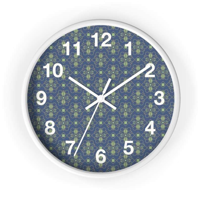 Mason Wall Clock - 10 / White / White - Home Decor Art & Wall Decor, Black, Blue, Clock, Clocks Made